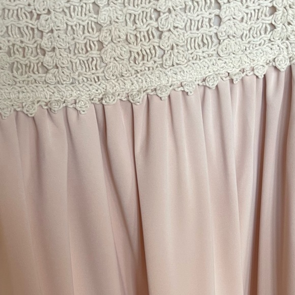 Boho Summer Crochet Maxi Dress, Tassel Adorned, Adjustable Tassel Tie - Picture 8 of 13